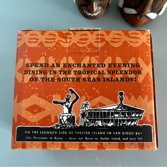 Bali Hai Shot Set Mini Tiki Mugs New in Box Goof on the Roof San Diego Exclusive - Picture 3 of 3